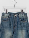 Rosinta Summer Wash Denim Wide Pants