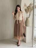 Andro Boucle Tie Knit Set