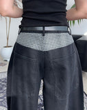 Heid Check Layered Balloon Pants