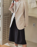 L'Obrey Single Linen Blazer