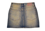 killer vintage denim mini skirt