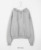 Nimb half-zip brushed hoodie