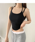 Halterneck Sexy Ribbed Crop Sleeveless