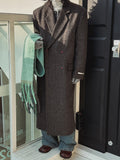 Grevy Herringbone Wool Coat