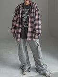 Naming Big Hood Checkered Shirt