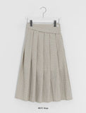 Ligon Diagonal Check Long Skirt