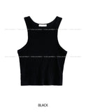[U-BASIC] Winnie Halter Ribbed Sleeveless