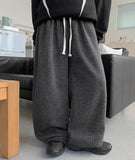 [unisex] Seina Banding Brushed Wide Knit Pants