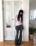 Buell Tiered Bootcut Skirt Pants