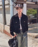 Eight Velvet Denim Trucker Jacket