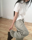 Crumb Washing Pocket Balloon Wide Pants