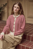 Stripe Crop Cardigan