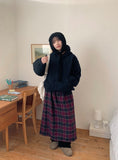 Deneki Fleece Quilting Hood Zip-Up Jumper