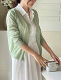 Its V-neck Summer Knit Cardigan
