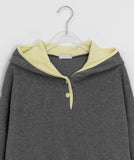 Kinples Color Matching Brushed Hoodie