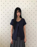 Daren Punched Short Sleeve Cardigan