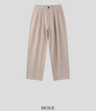 Martin cool linen two-tuck pants
