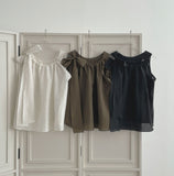 Luxury One Ribbon Strap Halter Neck A-Line Sleeveless Blouse