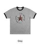 Pia Star Crop Ringer Tee