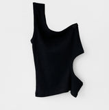 Shabu One-Shoulder Slit Sleeveless