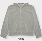 Robbins Velvet Corduroy Hooded Zip-Up