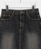 Itste Washing Denim Midi Skirt