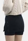 On-Fee Layered Eyelet Biker Pants