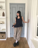 [Scrunchie set] Kicho Dot Ribbon Sleeveless Blouse