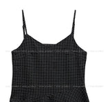 Popo Check Bustier Unbalance One Piece