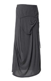 Asymmetrical Draped Long Skirt