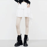 Kehi unbalanced mini skirt