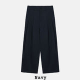 Merries Pintuck Banding Wide Pants