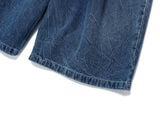 Tie Dye Bermuda Two-Tuck Shorts Denim