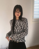 Nable Two-Tone Bokashi Mix Knit