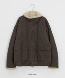 [unisex] Robine Wool Washing Bomber Jumper Jacket