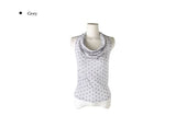 Pinne Dot Drape Halter Sleeveless