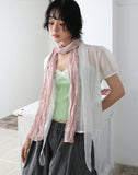 CRINKLE SKINNY SCARF