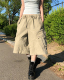 Keshi Pigment Washed Cargo Bermuda Shorts