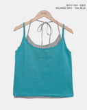 Mecha Halter Layered Sleeveless