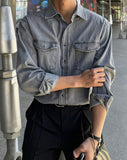 Antique Stitch Denim Shirt
