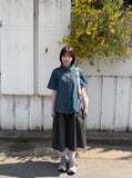 Indas Vintage Denim Short Sleeve Shirt