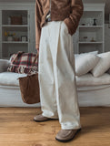 Hazy Cotton Pintuck Pants