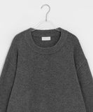 [Unisex] Menfer Wool Button Round Knit