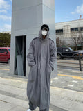 Long Maxi Overfit Hooded Trench Coat