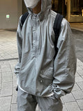 [HARU] SET UP - Hood / Half zip-up anorak