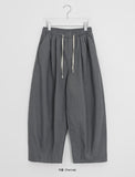 [unisex] Terned Cotton Banding Balloon Wide Pants