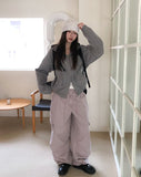 Kinz Dyeing Washing Snap Cargo Pants