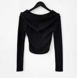 Sedu cut crop hoodie