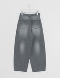 Hipas Washing Balloon Wide Denim Pants