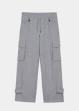 HEM BUTTON UTILITY CARGO SWEATPANTS